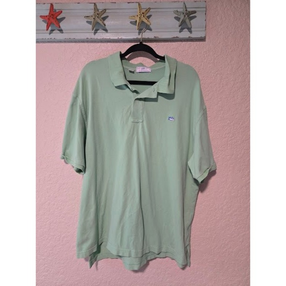 Southern Tide Sea Foam Green Polo